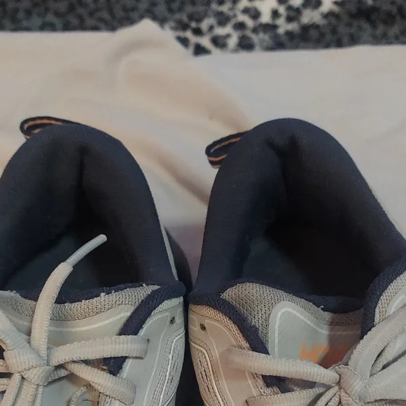 Hoka Womens  Cream and Black Athletic Shoes - Picture 8 of 14